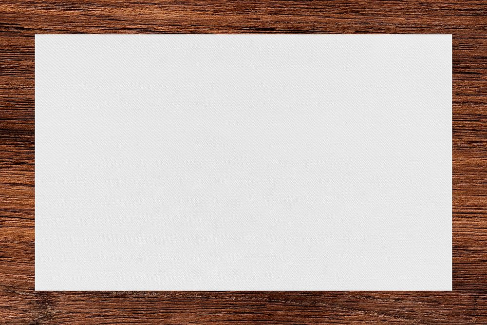 Rectangle brown wooden frame template vector