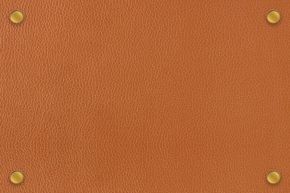 Orangish brown leather texture background template vector