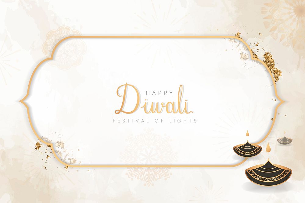 Happy Diwali festival pattern vector