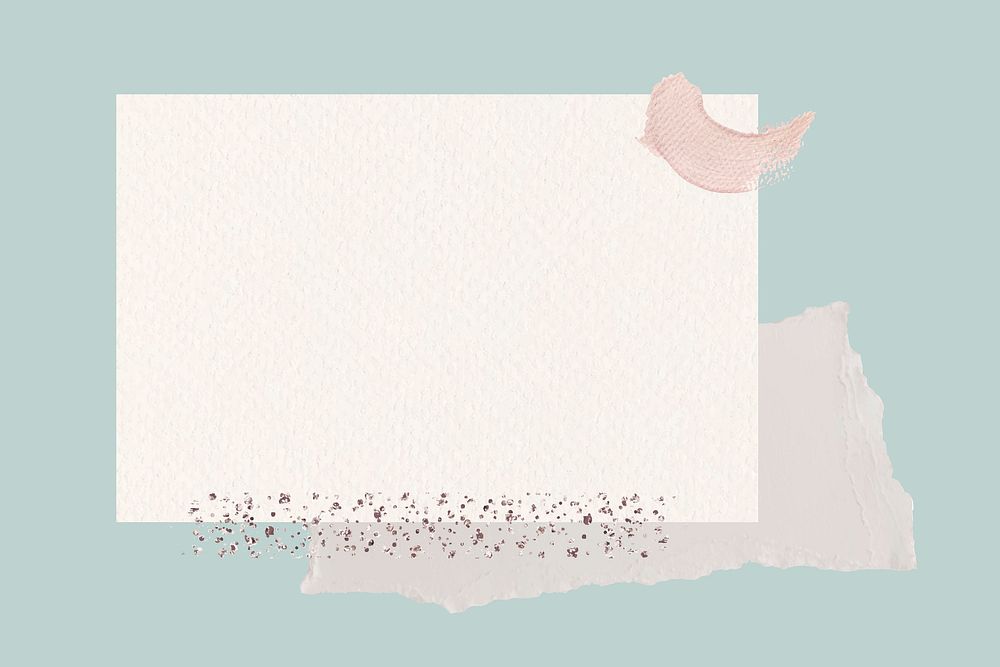 Blank beige notepaper template vector