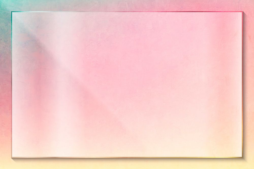 Pink rectangle frame design vector