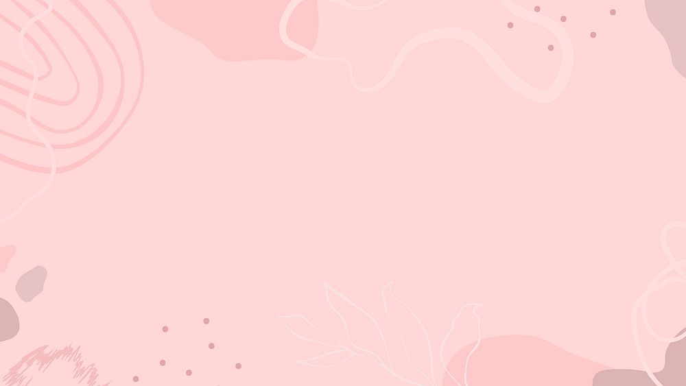Pink organic shape background vector