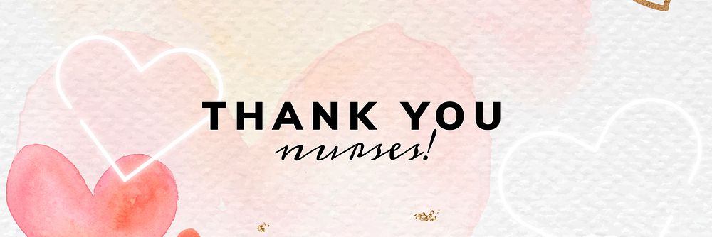 Thank you nurses for working to fight covid-19 template vector
