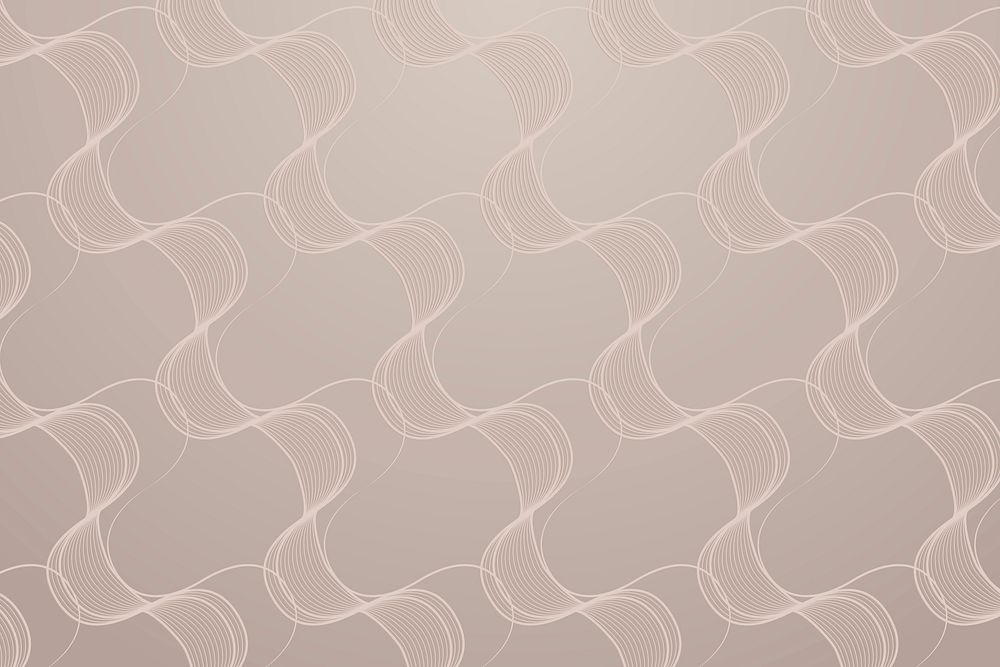 Seamless wave abstract patterned background design resource vector