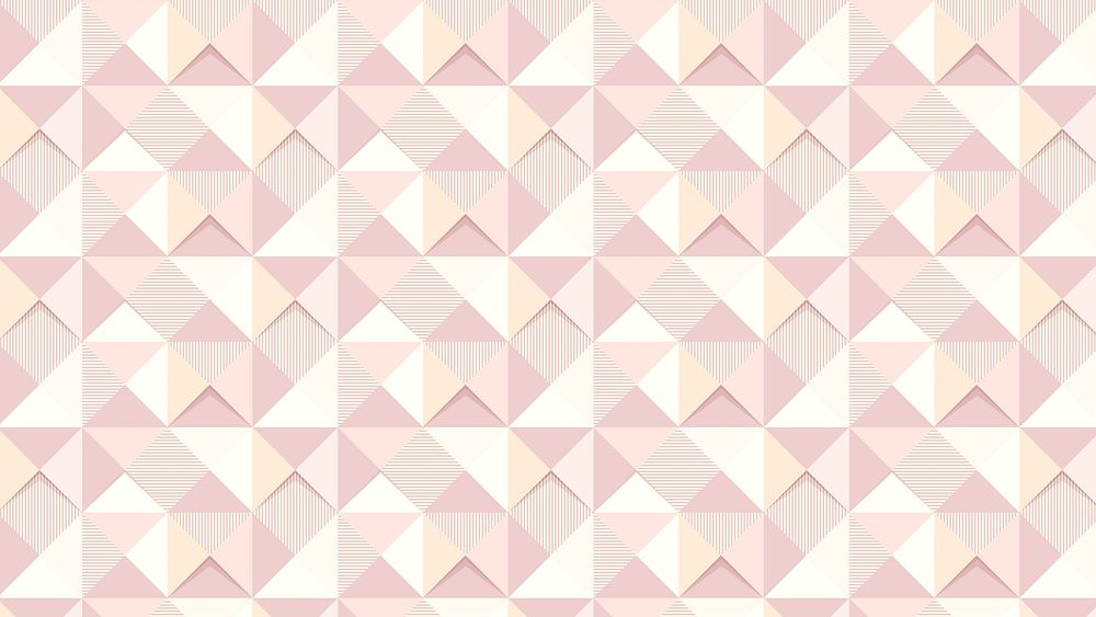 Pink geometric triangle patterned background design resource