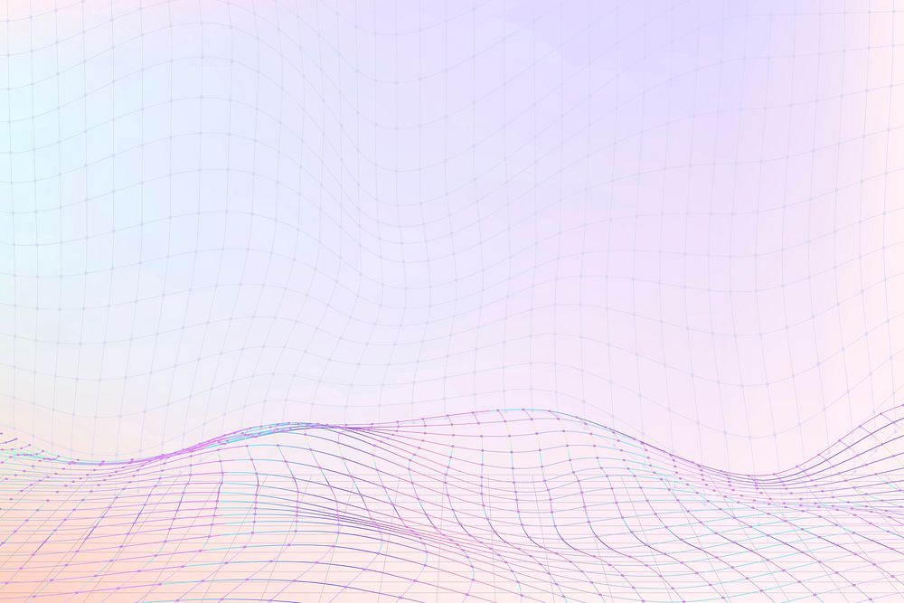 3D wave vector purple pattern design