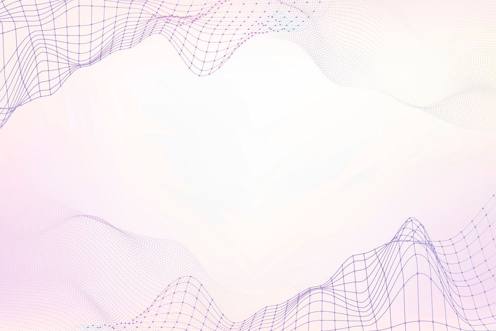 3D wave purple vector pattern design