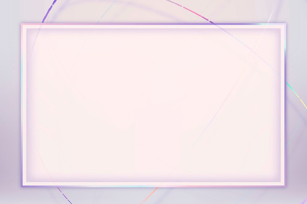 Pastel purple frame vector design space