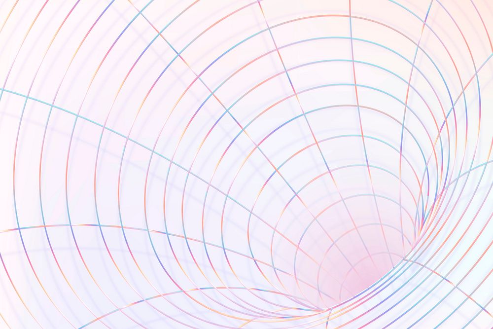3D mystery vortex vector pastel pink