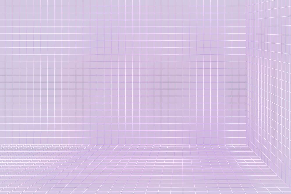 3D wireframe grid room background