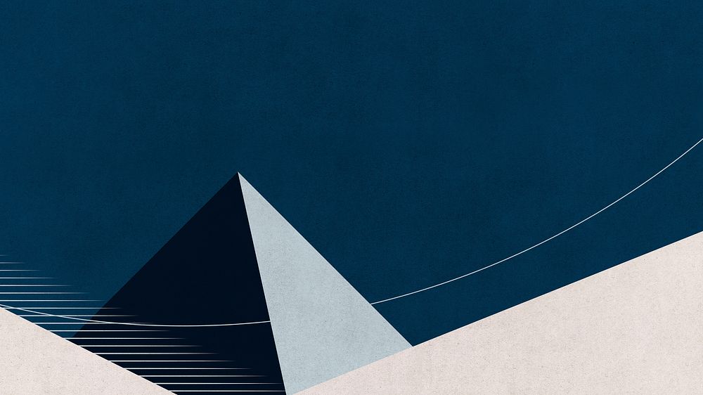 Landscape geometric mountains wallpaper minimal poster style retro