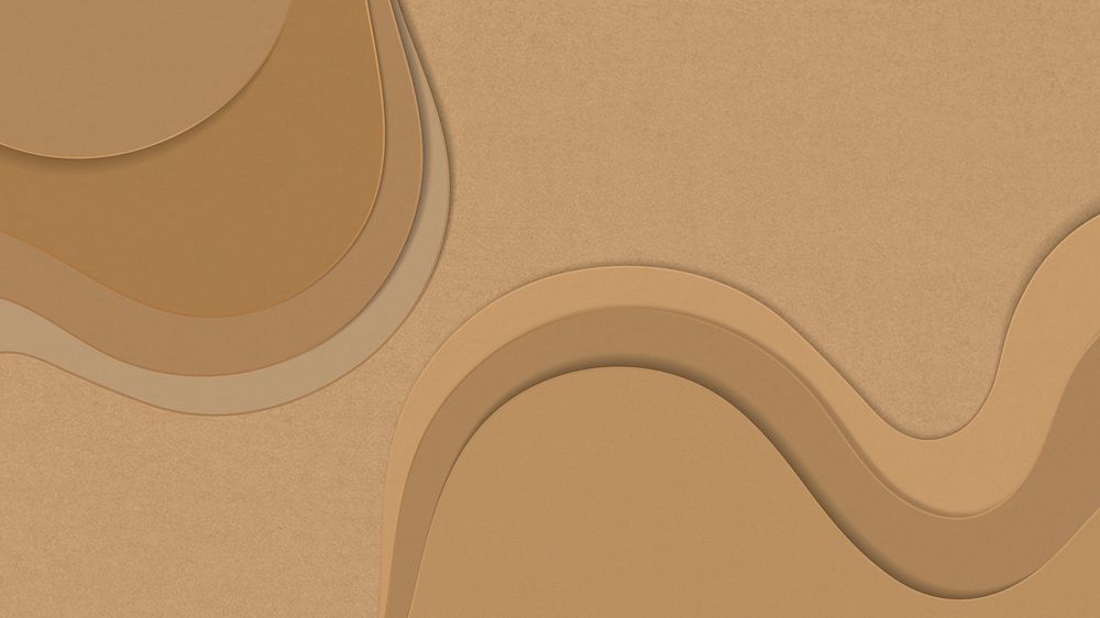 Abstract curve brown background vector