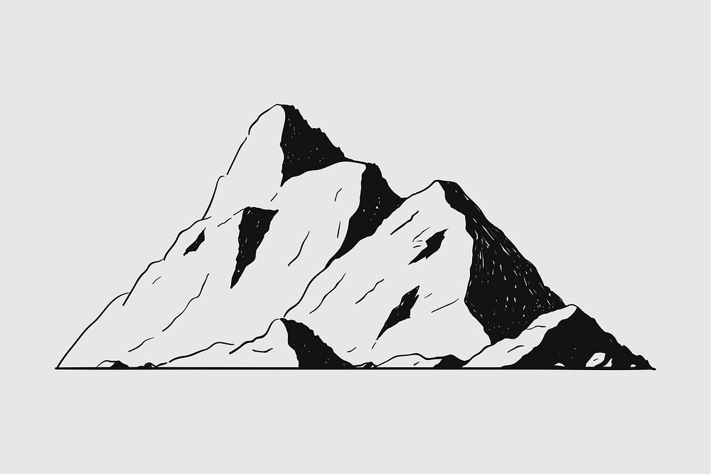 Mountain shape for logo illustration