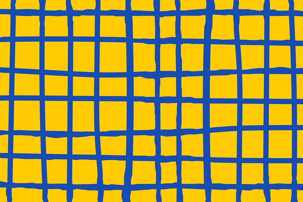 Wallpaper of blue grid psd on yellow background
