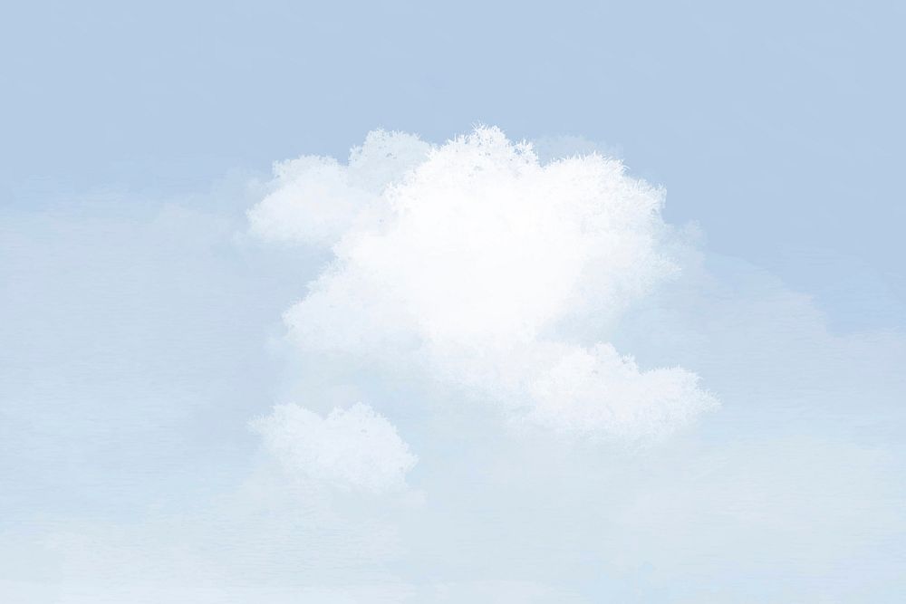 Background vector cloud on blue sky illustration