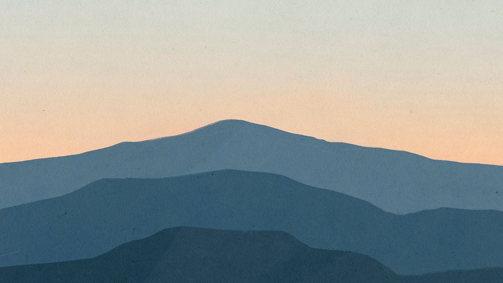 Mountain desktop wallpaper, sunset background