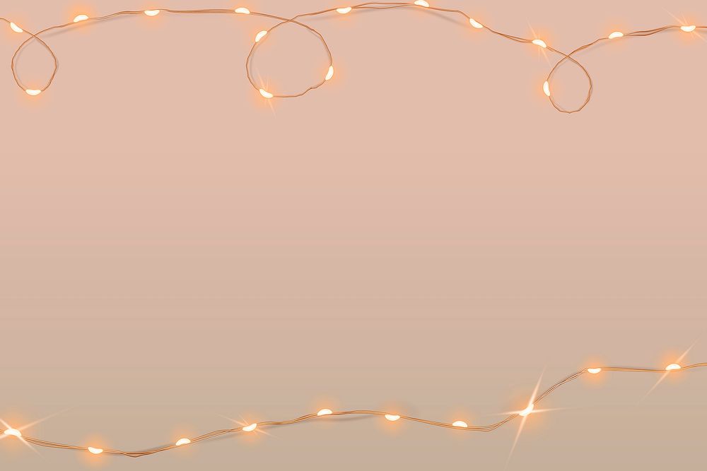 Festive pink background psd with glowing wired lights