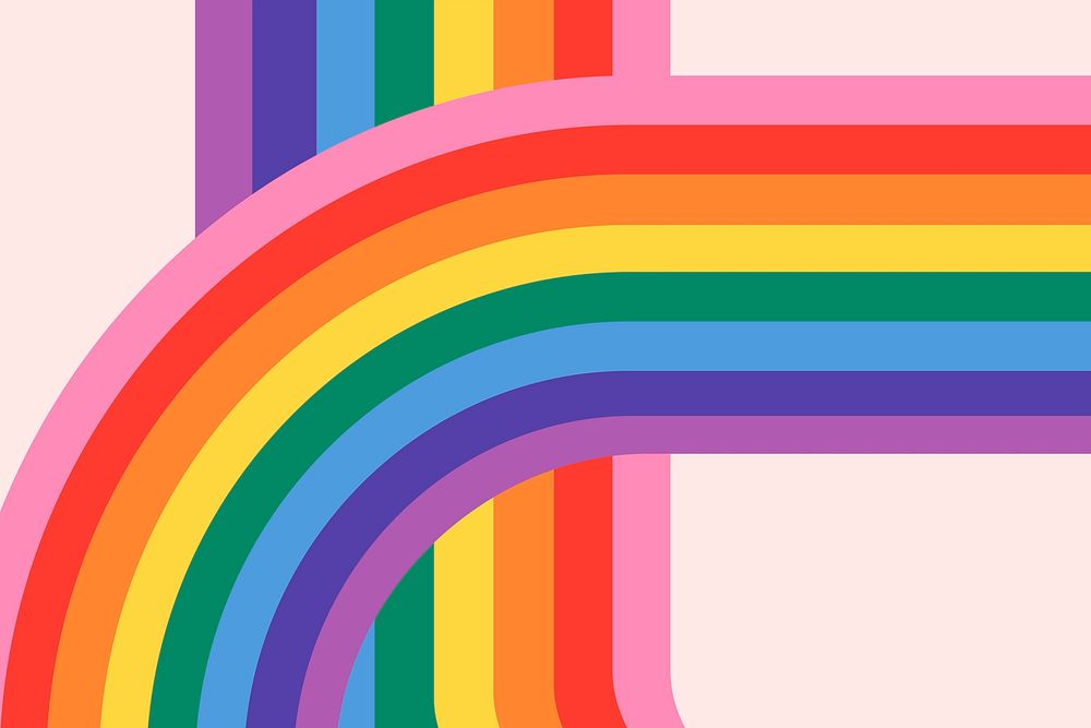 LGBTQ rainbow pride psd background