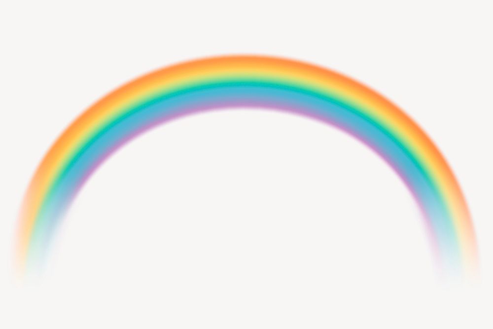 Beautiful rainbow element graphic psd