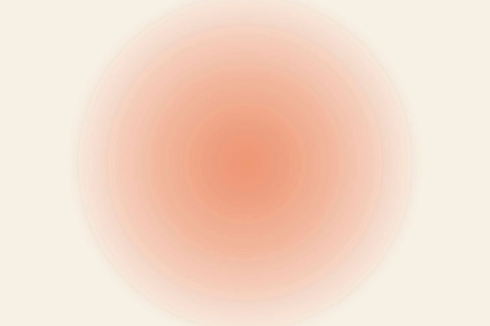 Blurry peach circle background vector in gradient vintage style