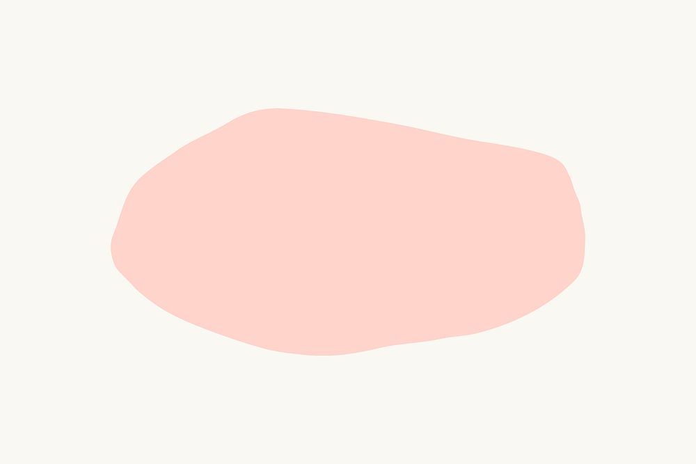 Light pink shape psd with design space