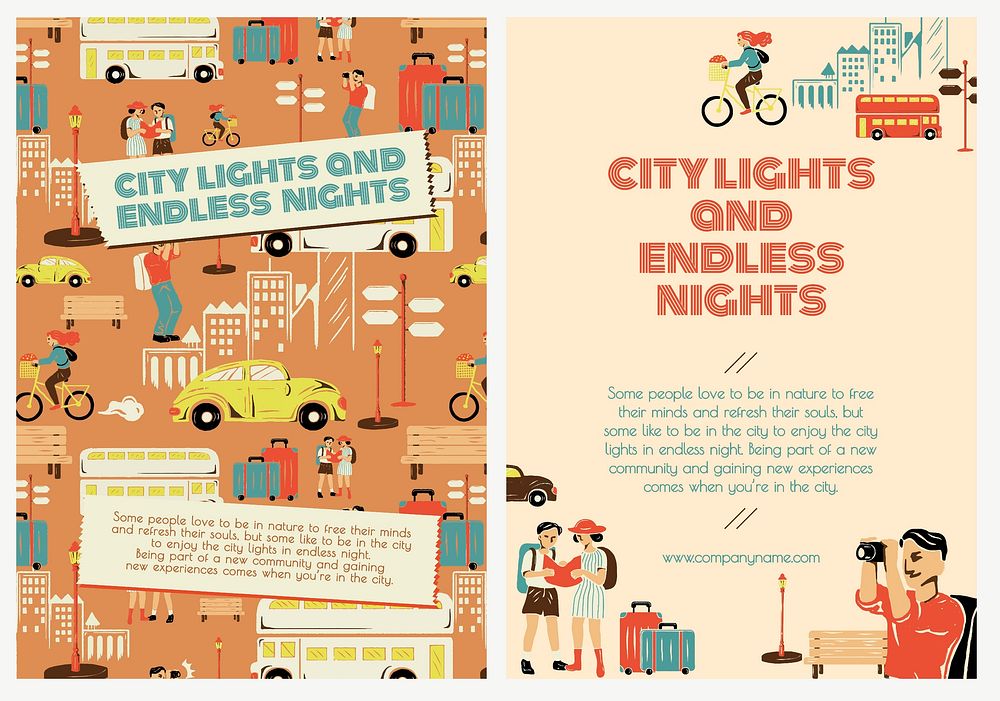 City tour travel template psd for marketing agencies ad posters