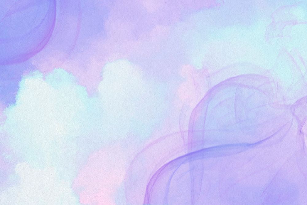 Aesthetic purple smoke banner background