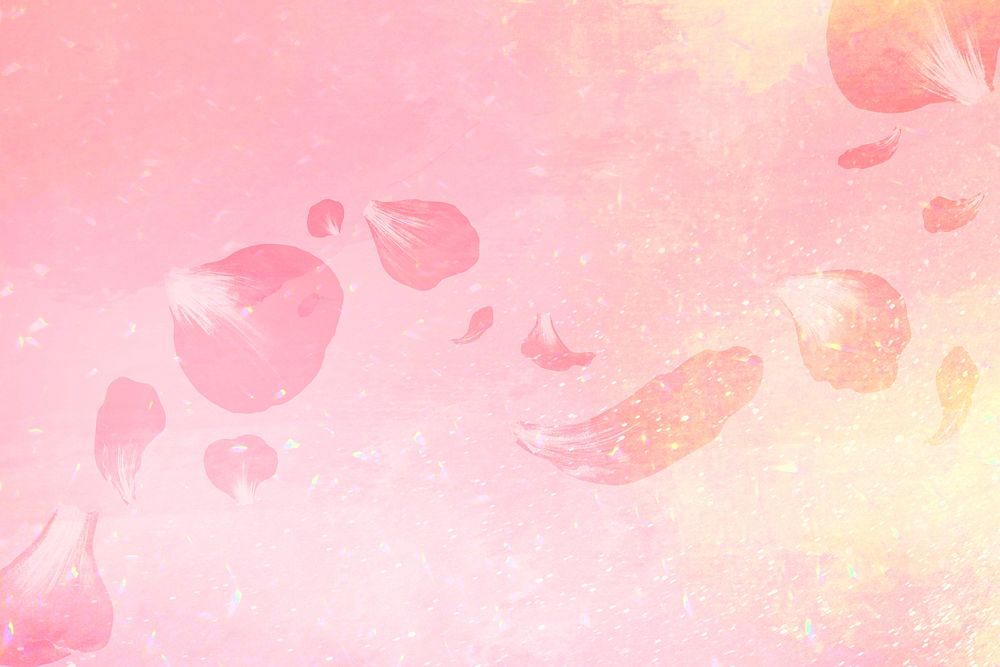 Aesthetic pink rose petal background