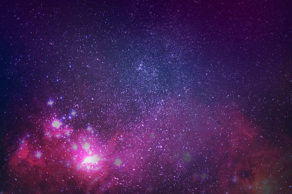 Aesthetic galaxy vector sky background