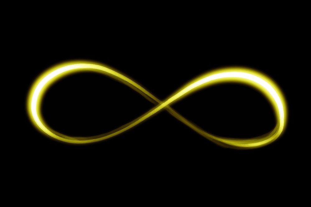 Yellow light streak element vector in black background