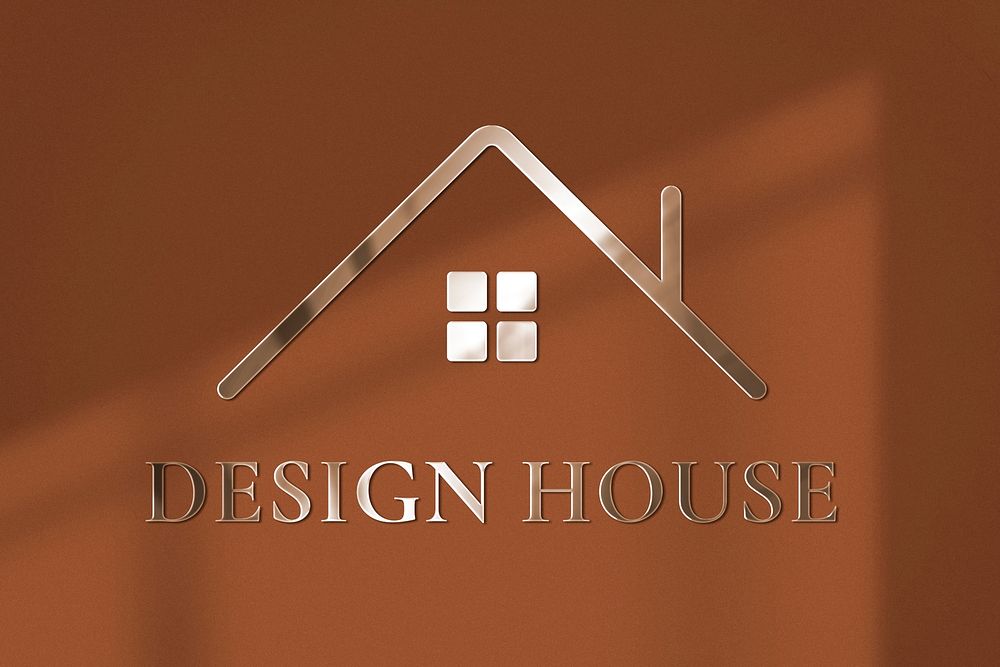 Logo mockup metal PSD, wall realistic design
