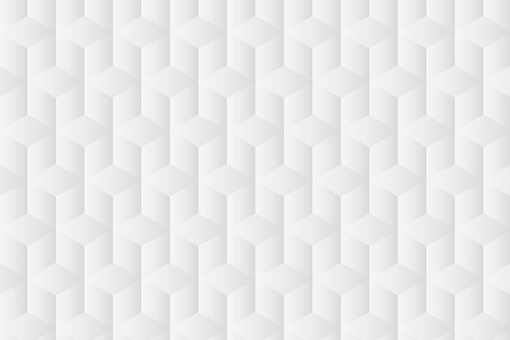 Geometric background psd in white cube patterns