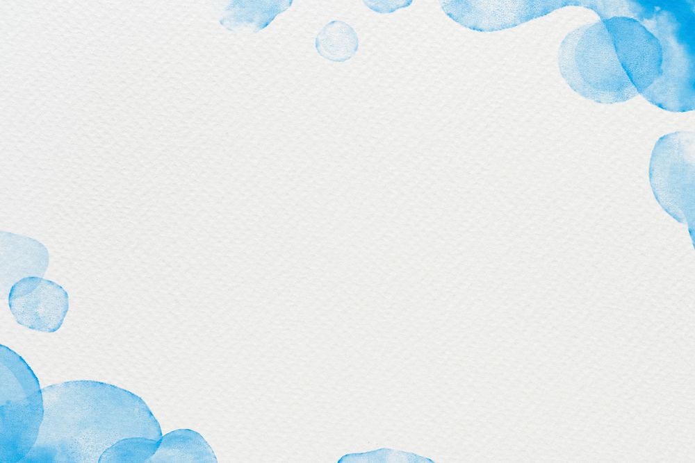 Watercolor background in blue abstract style