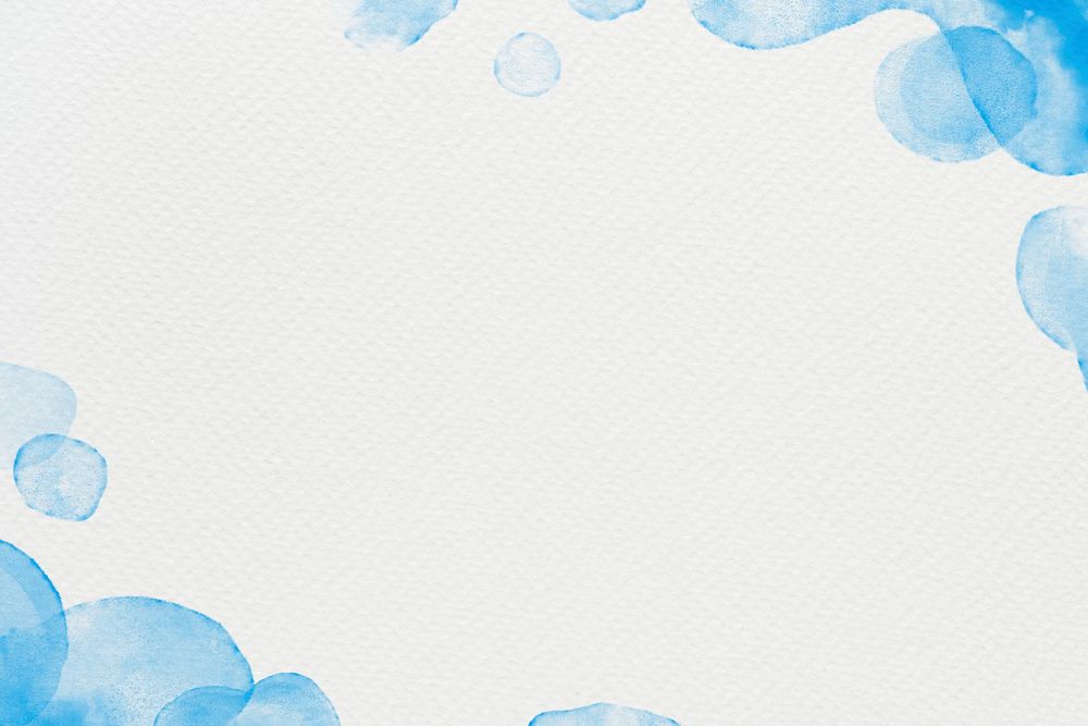 Watercolor background psd in blue abstract style