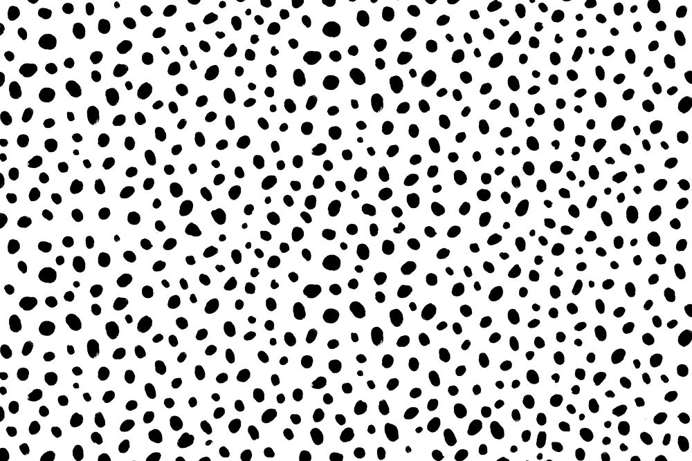 White background with dots psd black pattern