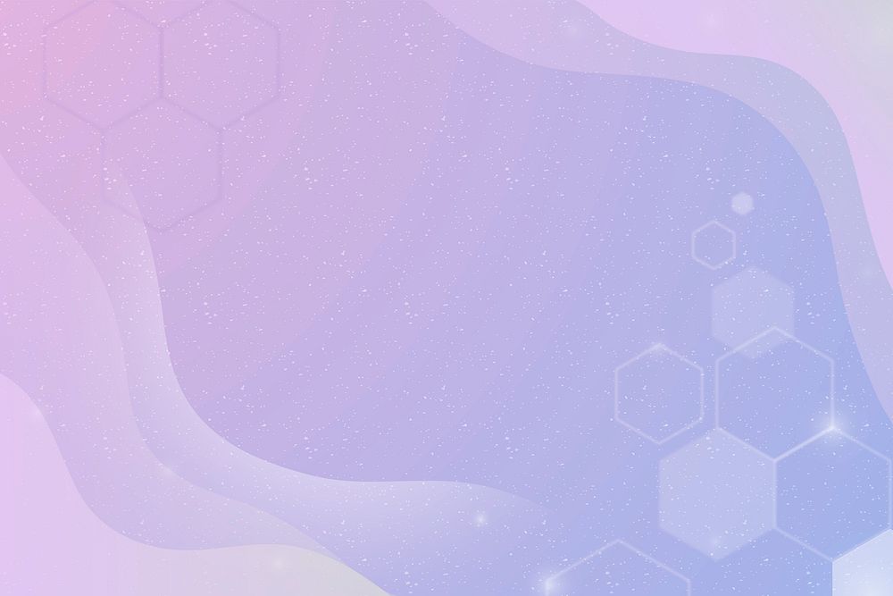 Aesthetic background vector with hexagons