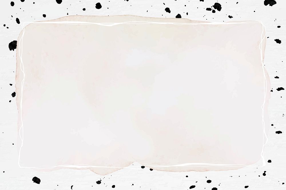 Abstract frame psd ink brush patterned background