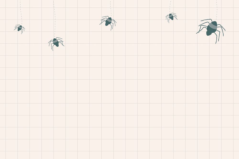 Spider Halloween witchcraft psd doodle illustration