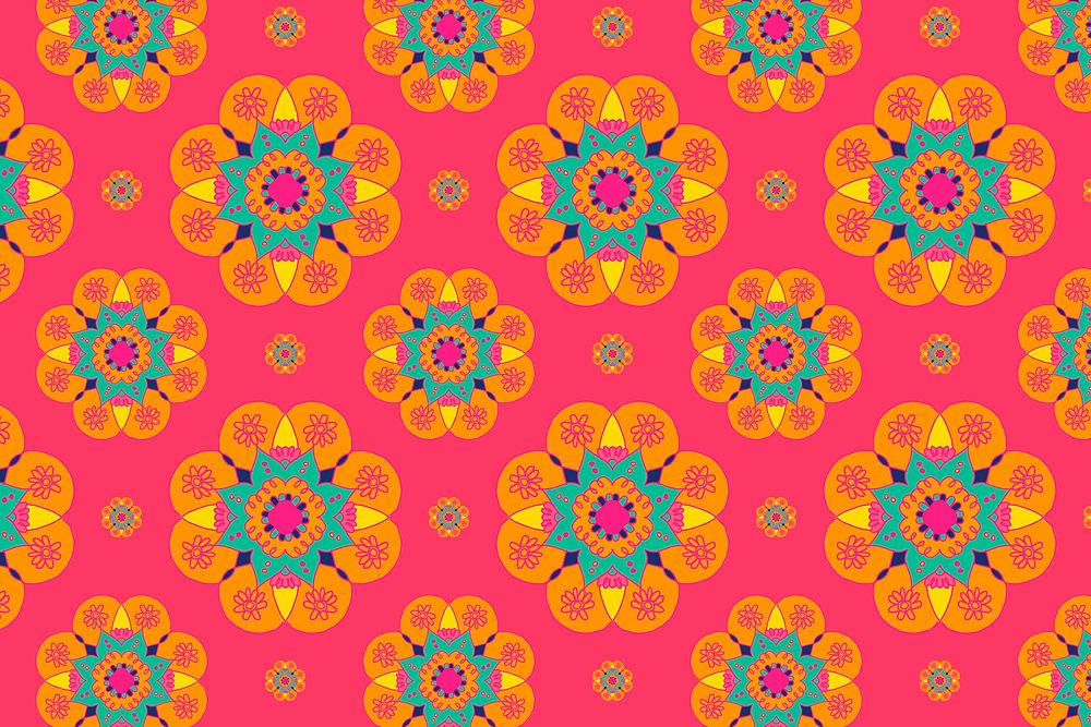 Diwali vector mandala pattern background