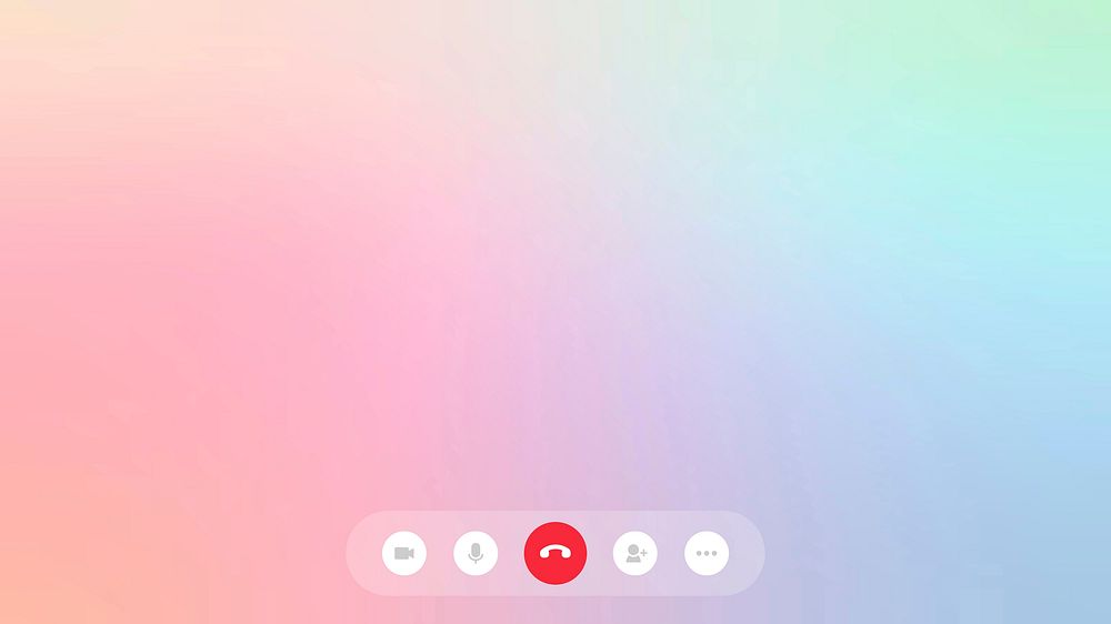 Incoming call interface vector background with design space