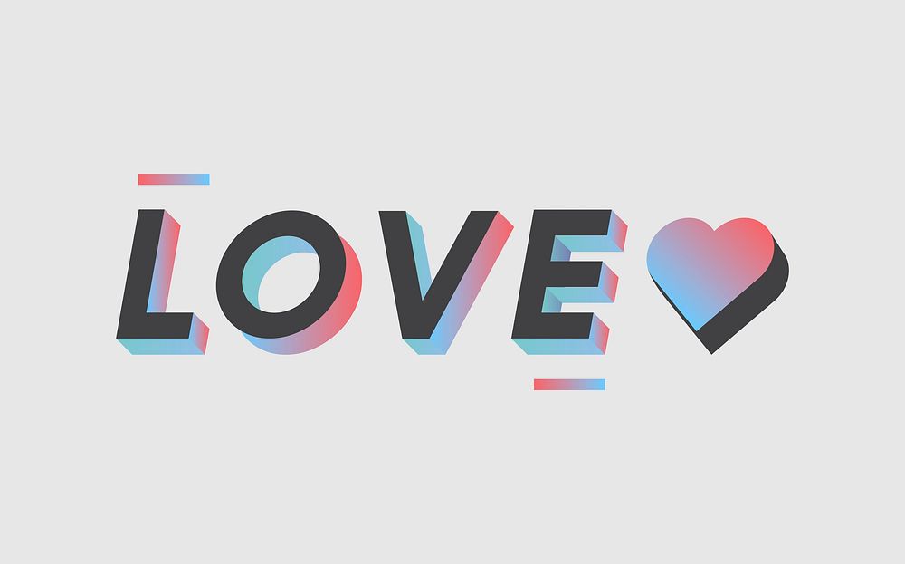The word love vector