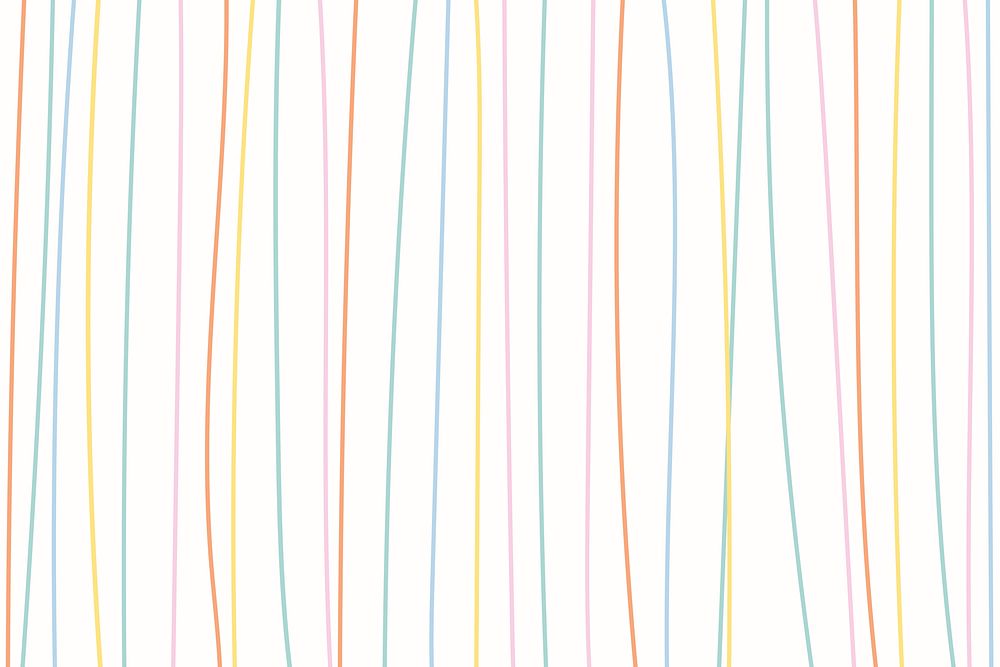 Cute background vector with pastel lines pattern