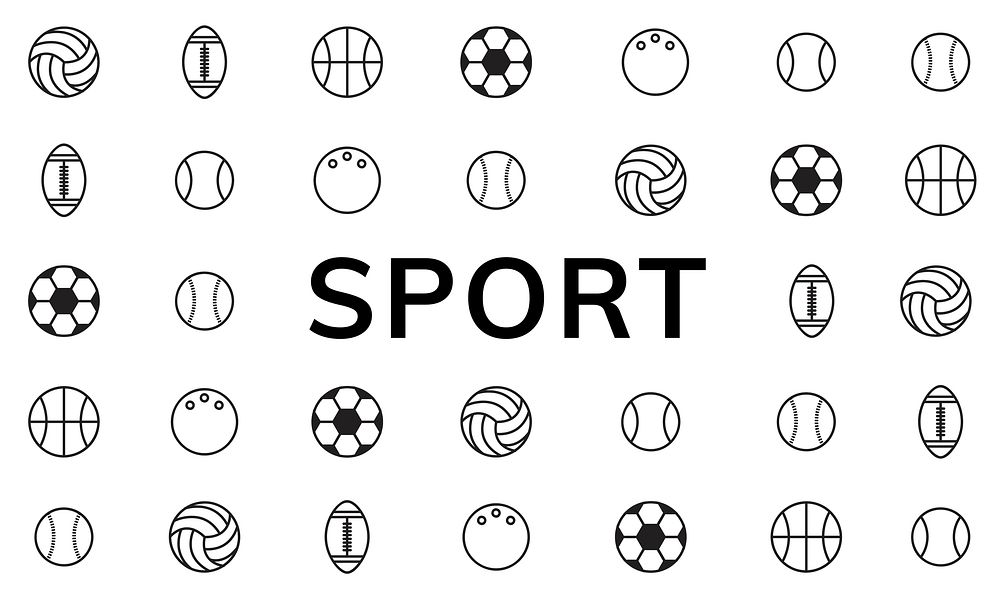 Illustration of sport balls vector