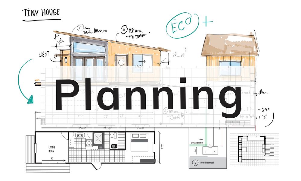 Illustration of house planning vector