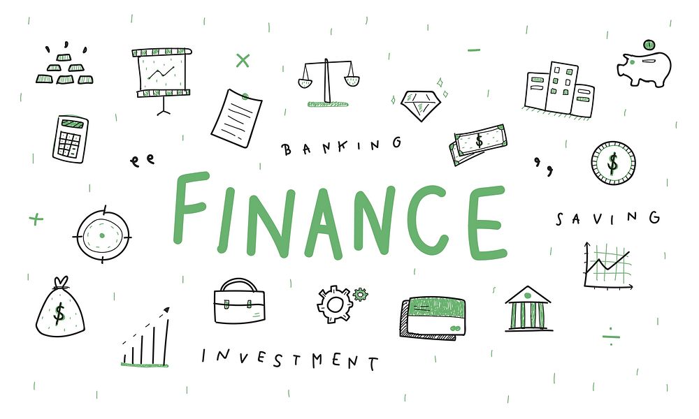 Illustration of financial concept vector