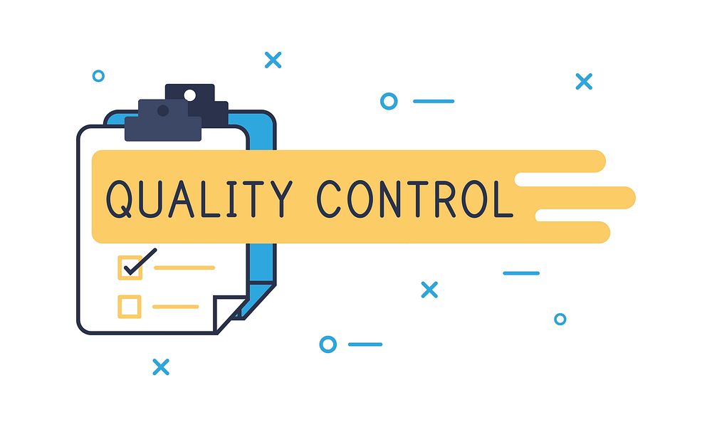 Illustration of quality control vector