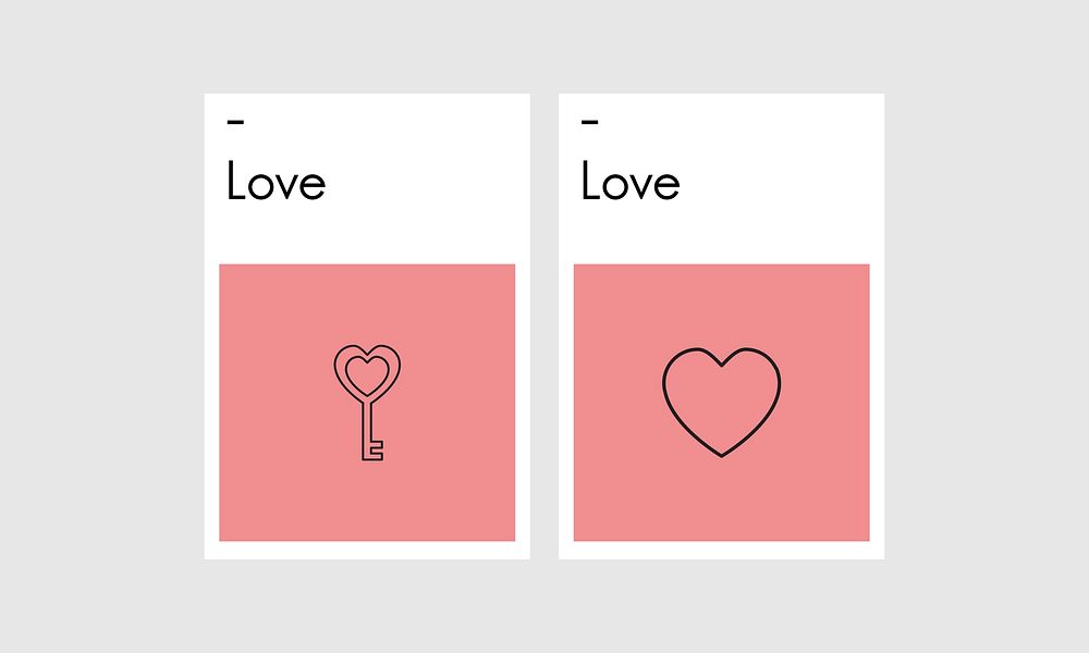 Illustration of love concept vector