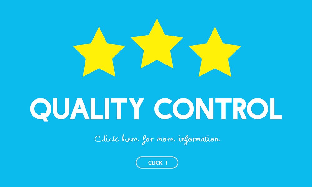 Illustration of quality control vector