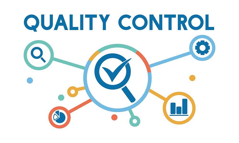 Illustration of quality control vector