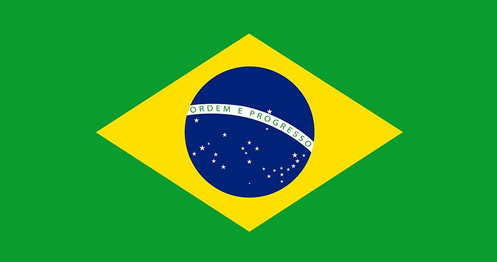 Illustration of Brazil flag vector